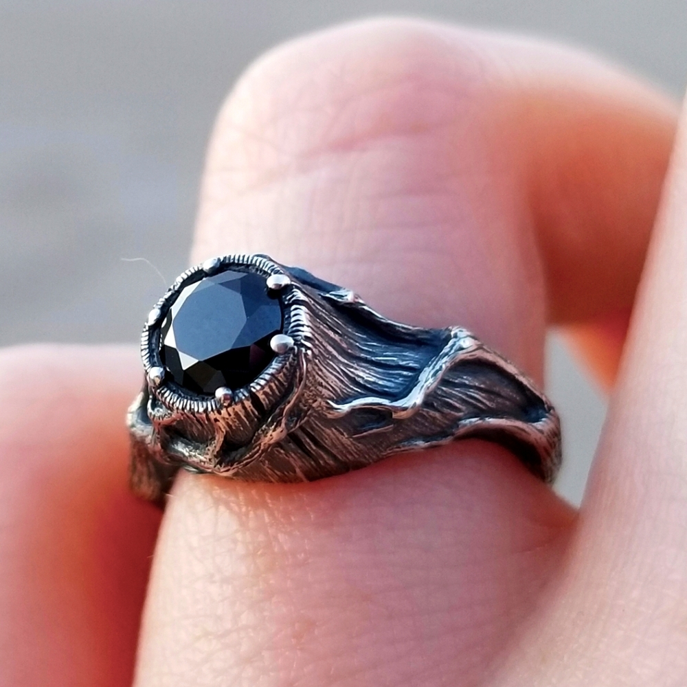 Black diamond ring